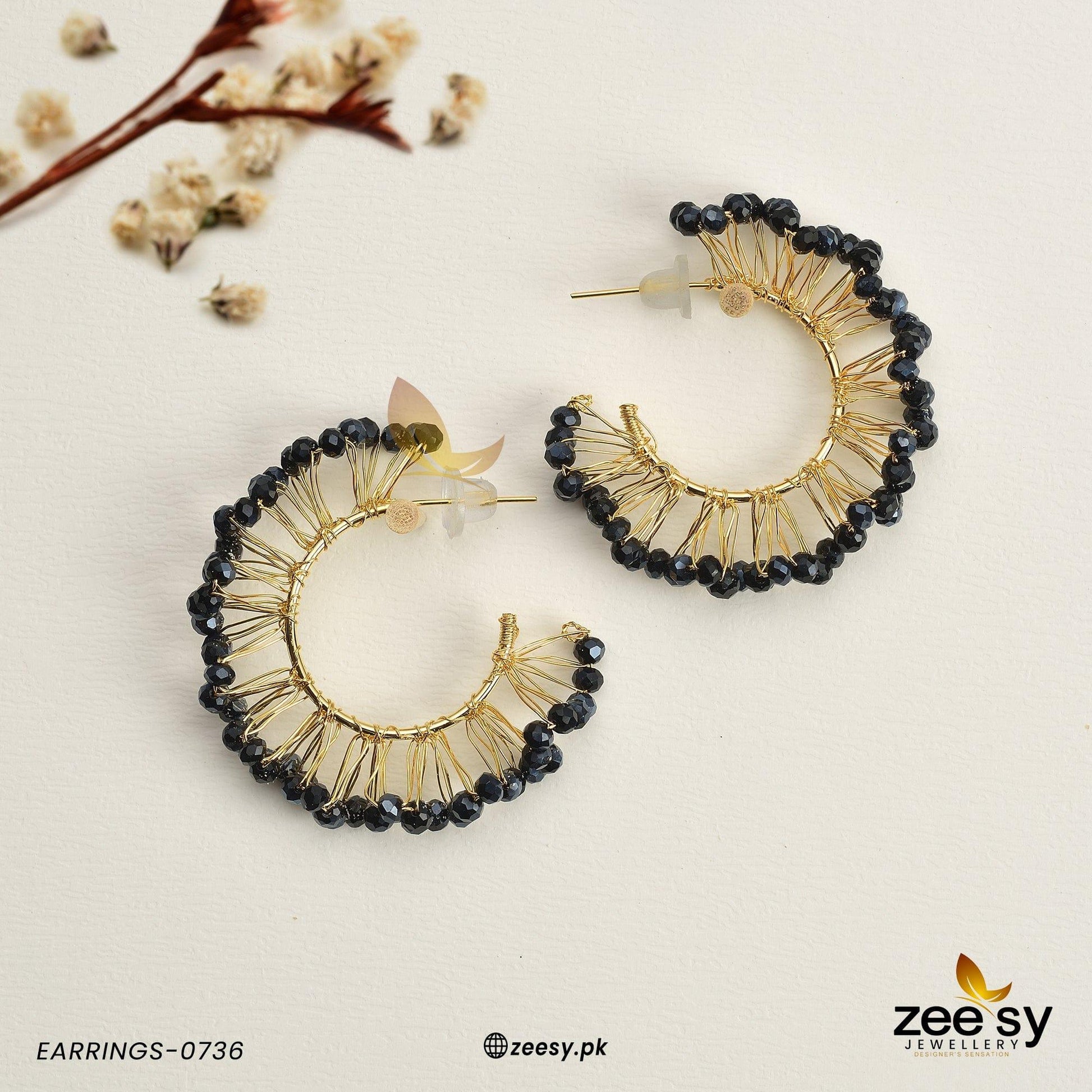 Earrings-0736 - by - Libasekhas UK - Registered Vendor of : Zeesy - 100% Original Designer Dresss