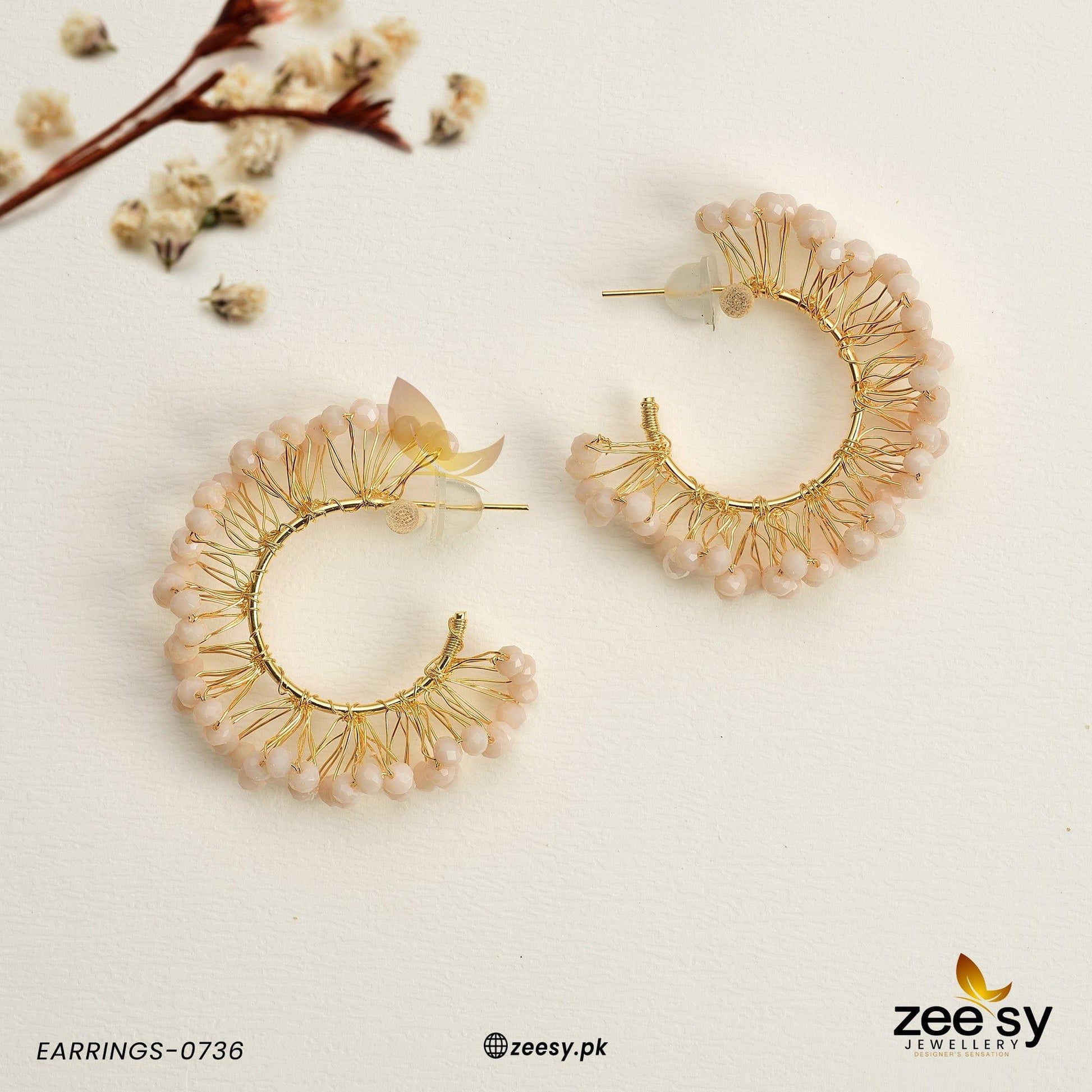 Earrings-0736 - by - Libasekhas UK - Registered Vendor of : Zeesy - 100% Original Designer Dresss