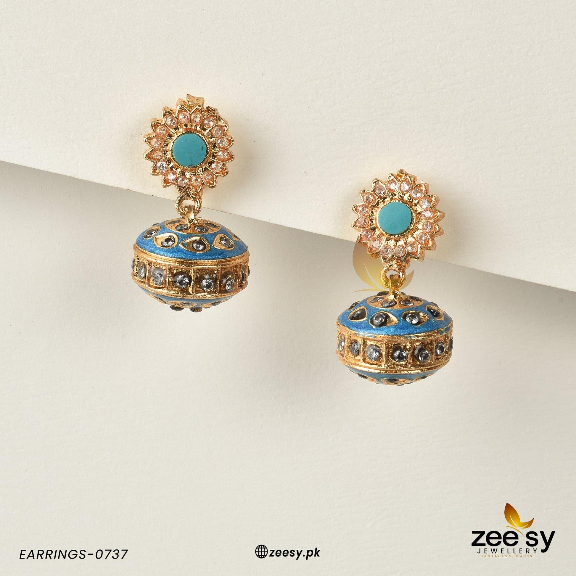 Earrings-0737 - by - Libasekhas UK - Registered Vendor of : Zeesy - 100% Original Designer Dresss