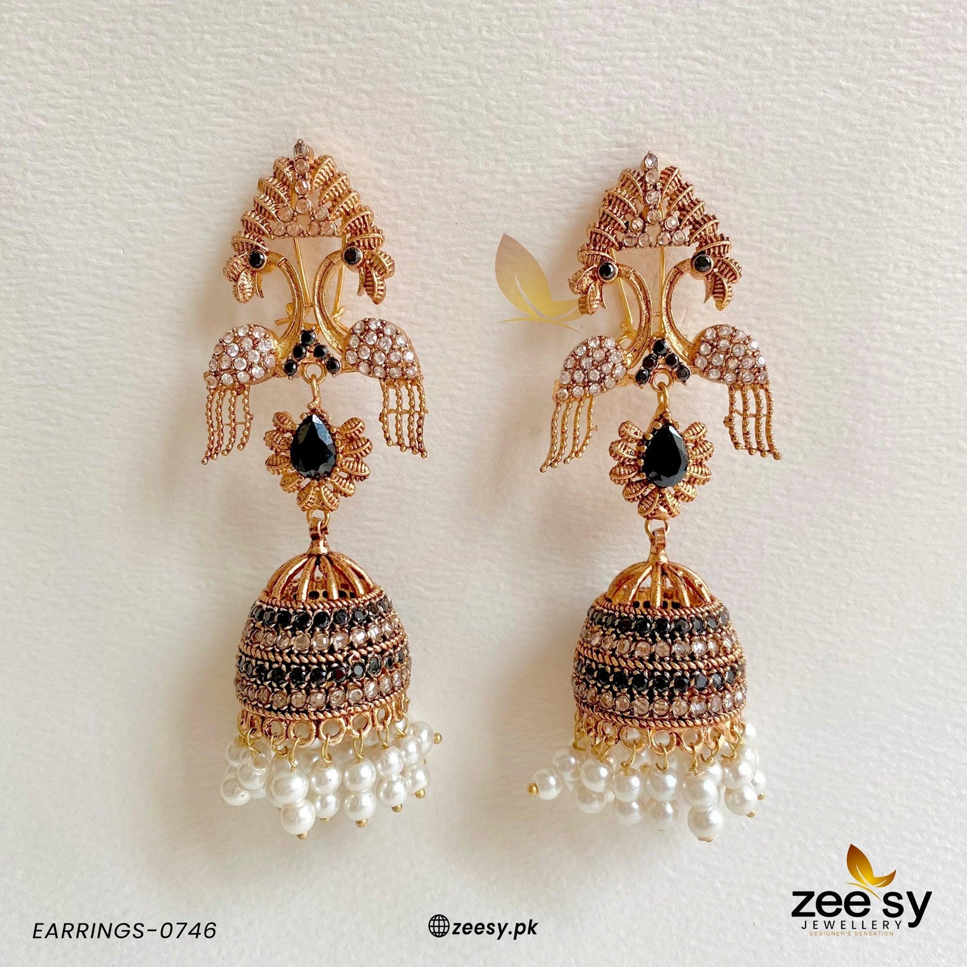 Earrings-0746 - by - Libasekhas UK - Registered Vendor of : Zeesy - 100% Original Designer Dresss