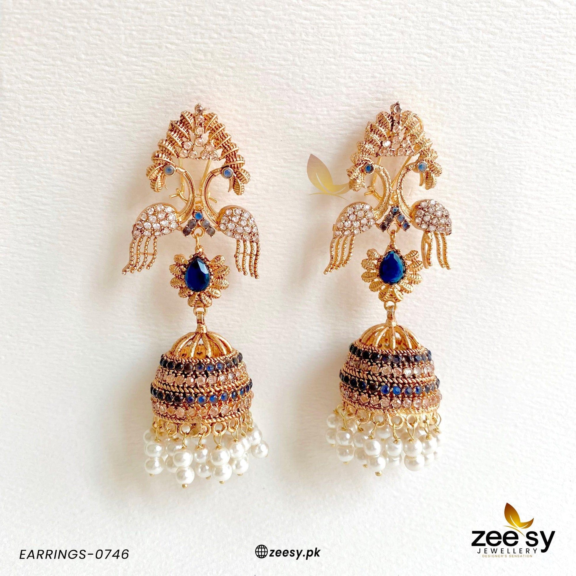 Earrings-0746 - by - Libasekhas UK - Registered Vendor of : Zeesy - 100% Original Designer Dresss