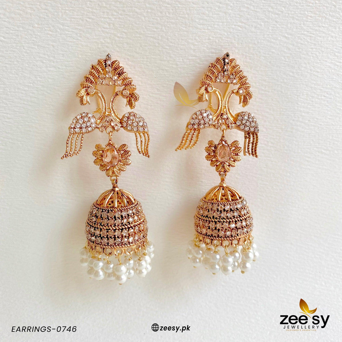 Earrings-0746 - by - Libasekhas UK - Registered Vendor of : Zeesy - 100% Original Designer Dresss