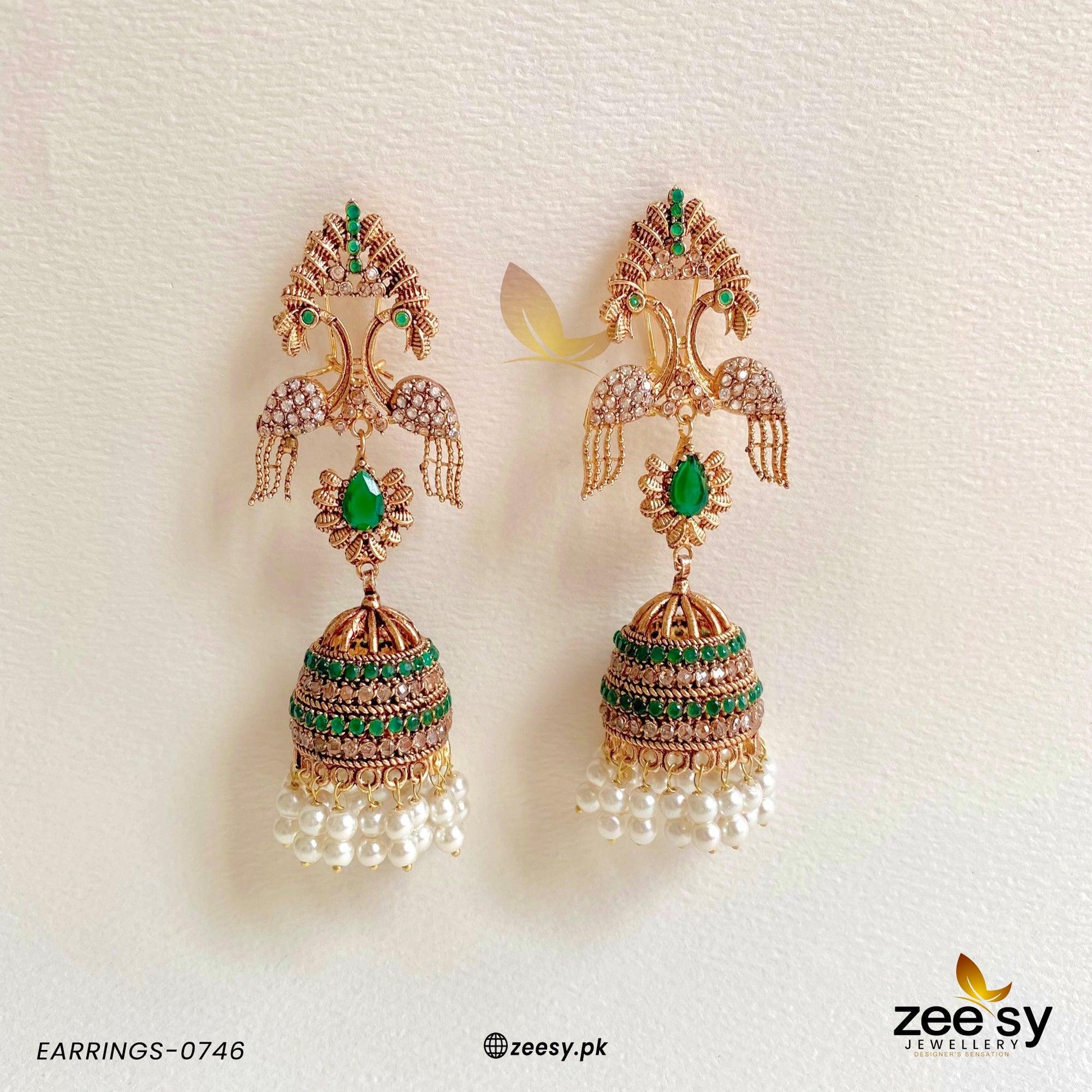 Earrings-0746 - by - Libasekhas UK - Registered Vendor of : Zeesy - 100% Original Designer Dresss