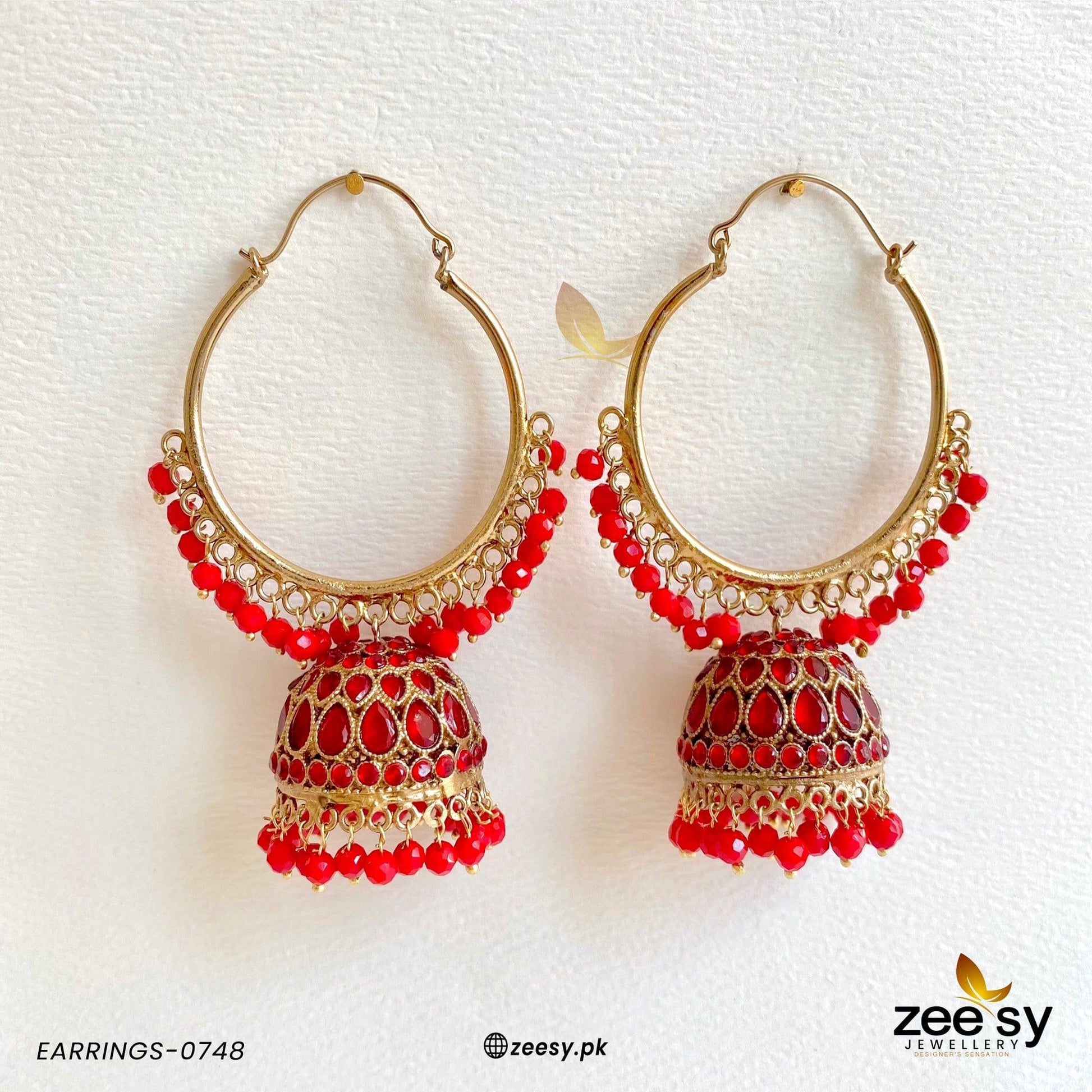 Earrings-0748 - by - Libasekhas UK - Registered Vendor of : Zeesy - 100% Original Designer Dresss