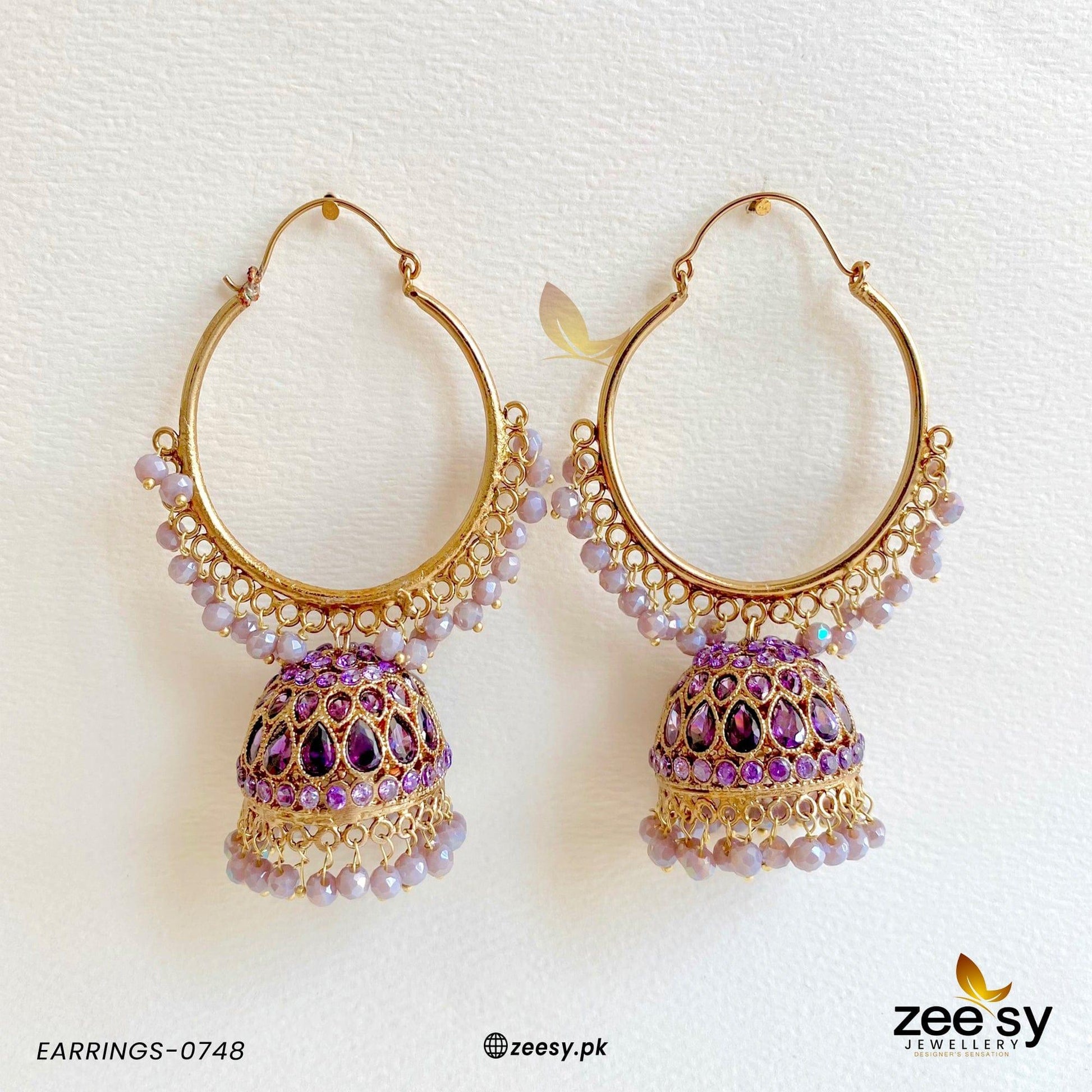 Earrings-0748 - by - Libasekhas UK - Registered Vendor of : Zeesy - 100% Original Designer Dresss