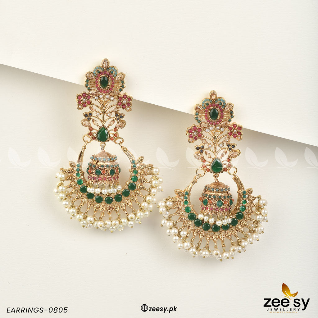 Earrings-0805 - by - Libasekhas UK - Registered Vendor of : Zeesy - 100% Original Designer Dresss