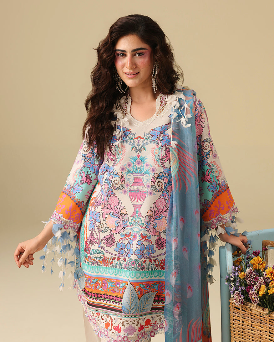 Mushq | Soleil Prints | Eden Whisper - by Libasekhas UK - Registered Vendor of : Mushq - 100% Original Designer Dress
