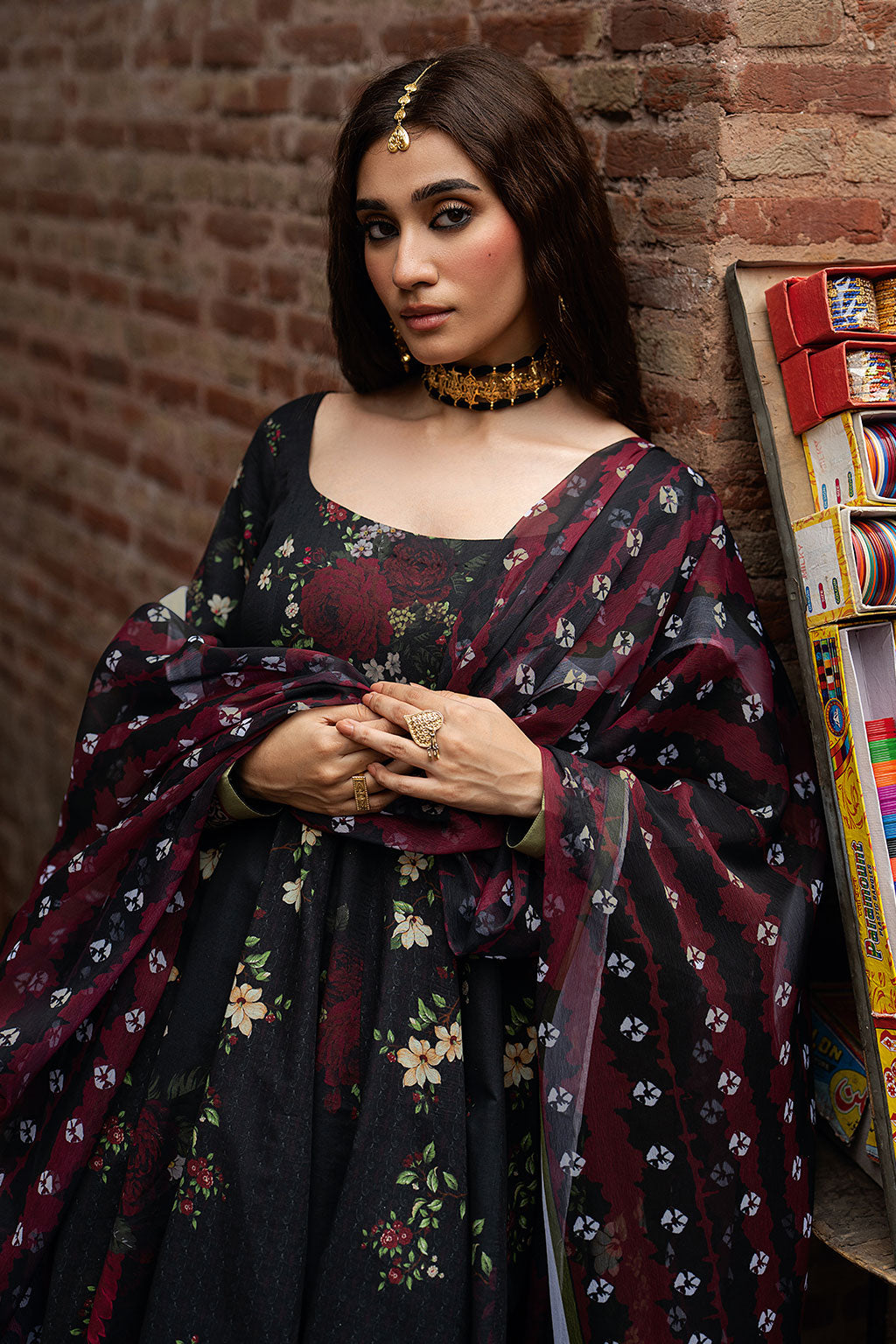 Shagna | Ed Dopahar | SP-106 (KALI RAAT) - by Libasekhas - Registered Vendor of : Shagna - 100% Original Designer Dress