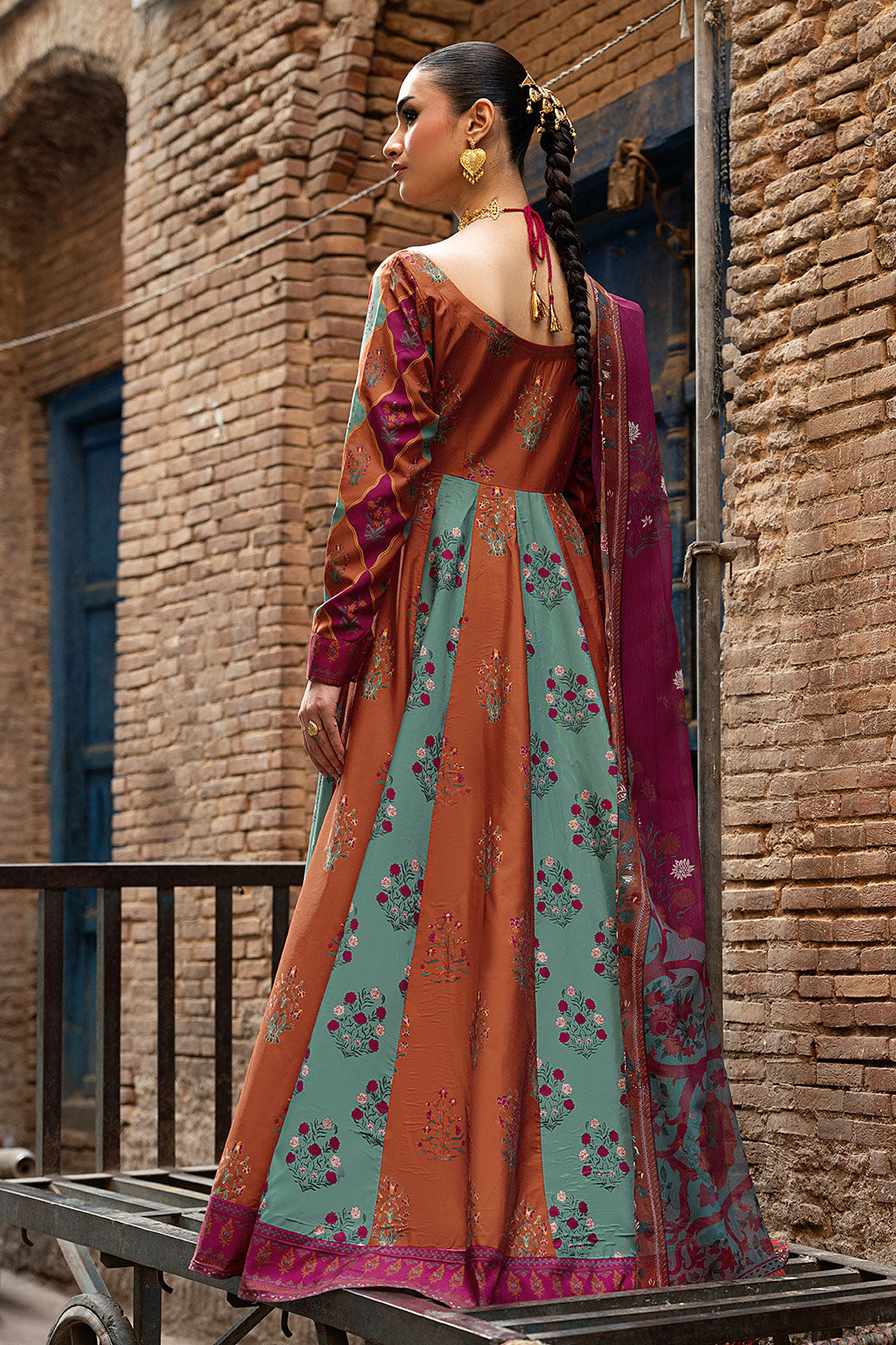 Shagna | Ed Dopahar |SP-107 (RANG) - by Libasekhas - Registered Vendor of : Shagna - 100% Original Designer Dress