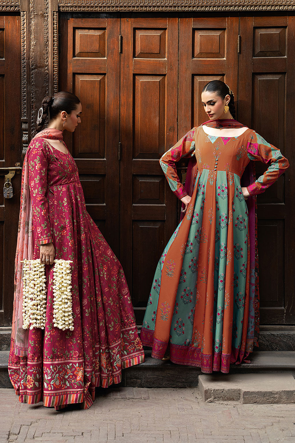 Shagna | Ed Dopahar |SP-107 (RANG) - by Libasekhas - Registered Vendor of : Shagna - 100% Original Designer Dress