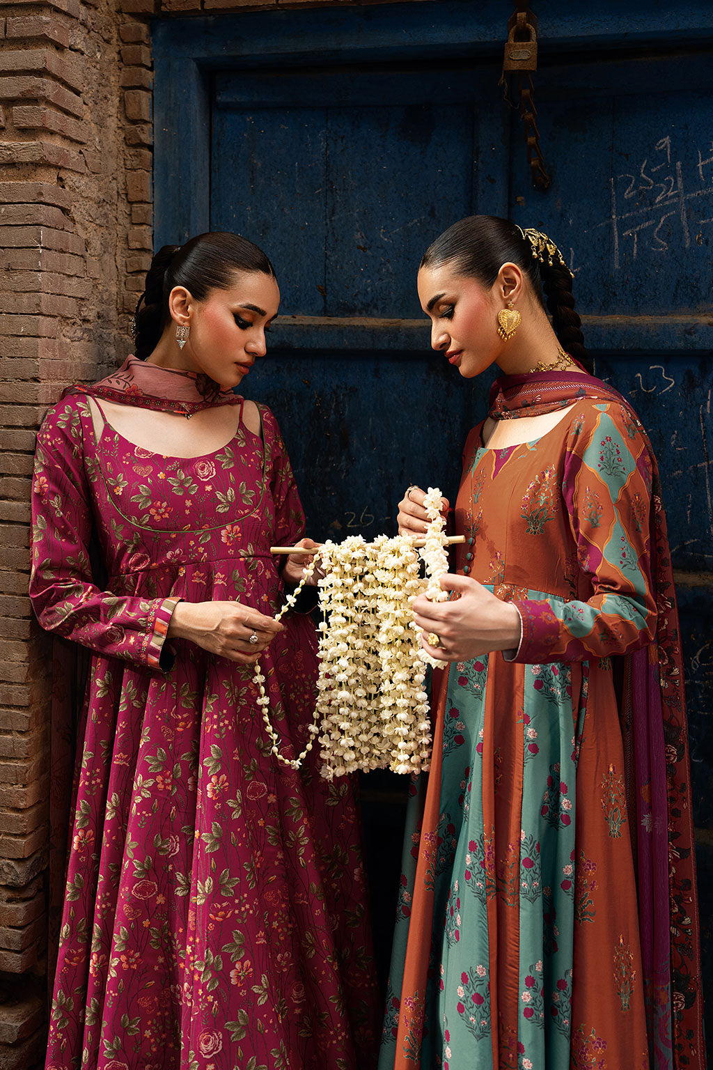 Shagna | Ed Dopahar |SP-107 (RANG) - by Libasekhas - Registered Vendor of : Shagna - 100% Original Designer Dress
