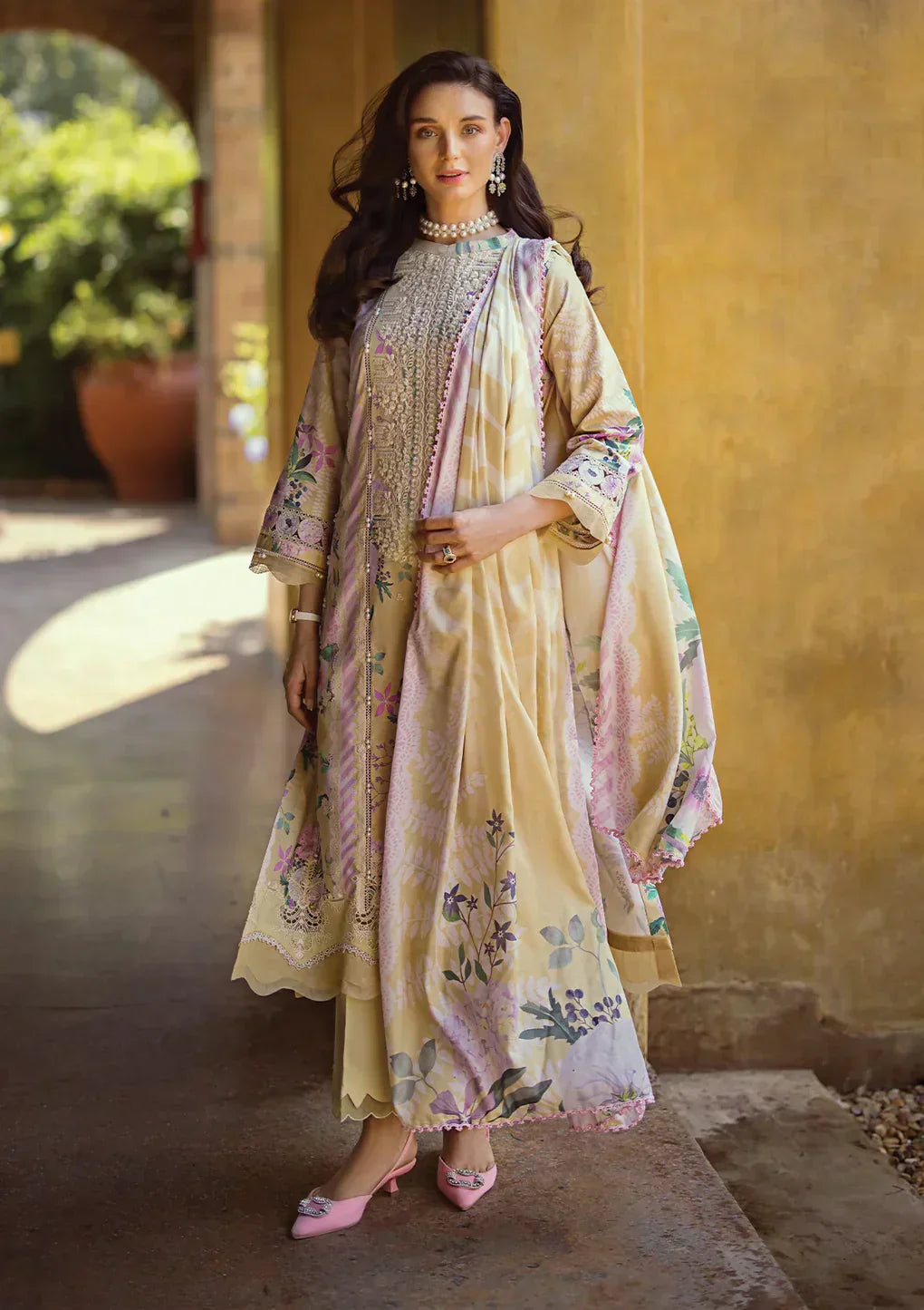 Elaf Premium | Print Chikankari 24 | ECT-04A TWINKLE - by - Libasekhas UK - Registered Vendor of : Elaf Premium - 100% Original Designer Dresss