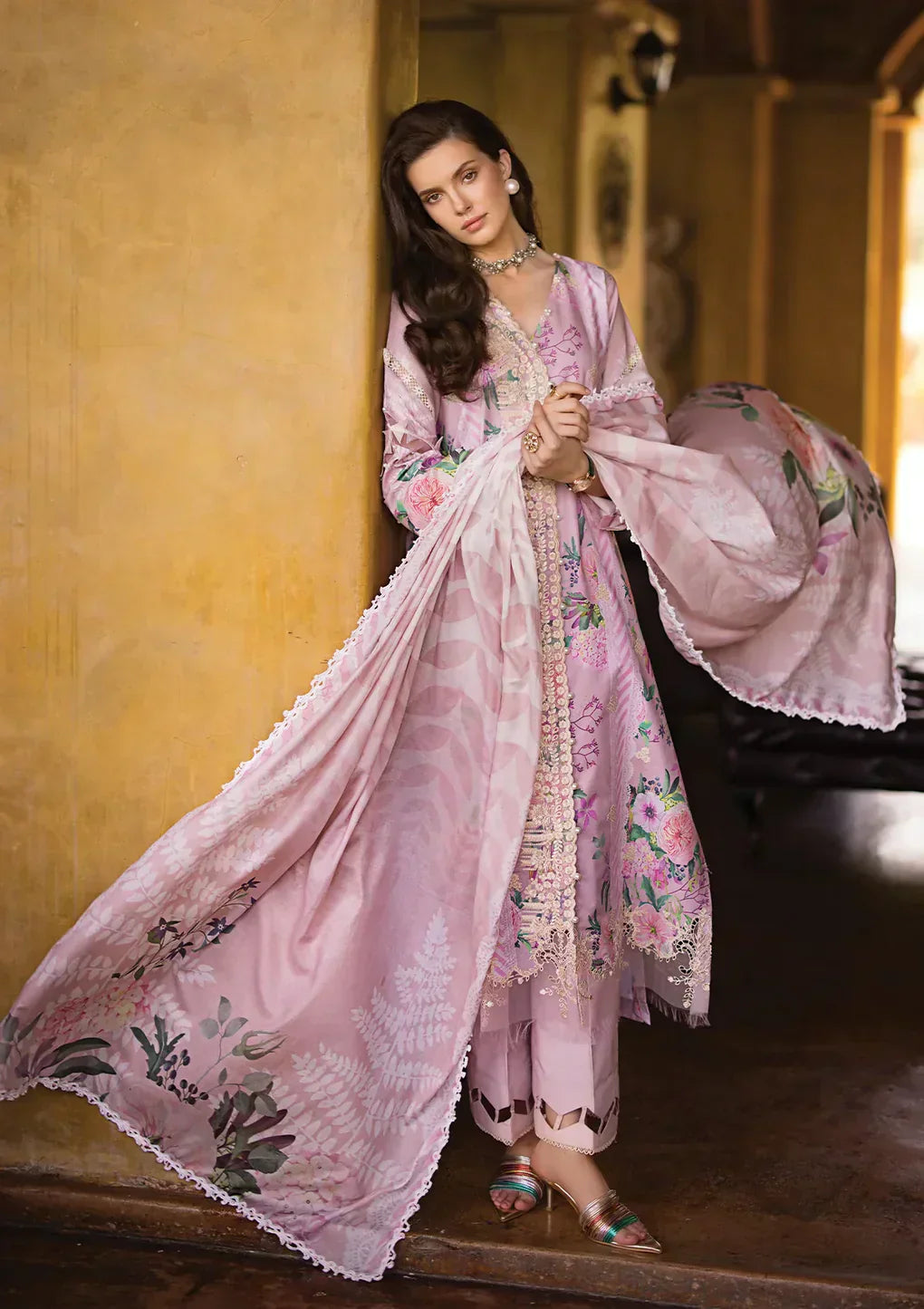 Elaf Premium | Print Chikankari 24 | ECT-04B DELPHINE - by - Libasekhas UK - Registered Vendor of : Elaf Premium - 100% Original Designer Dresss