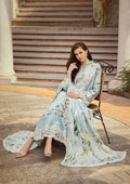 Elaf Premium | Print Chikankari 24 | ECT-05A WATERLILLY - by - Libasekhas UK - Registered Vendor of : Elaf Premium - 100% Original Designer Dresss