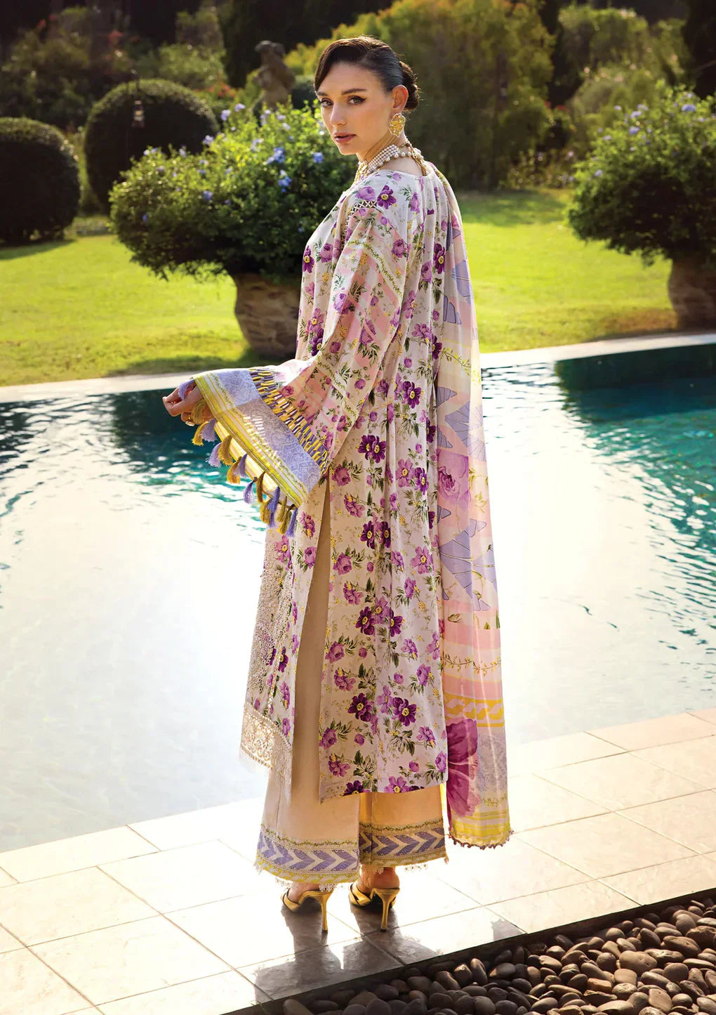 Elaf Premium | Print Chikankari 24 | ECT-06A RIVERDALE - by - Libasekhas UK - Registered Vendor of : Elaf Premium - 100% Original Designer Dresss
