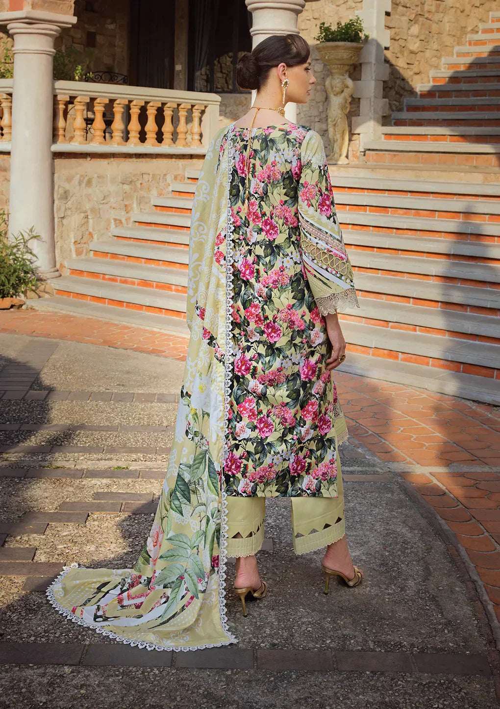 Elaf Premium | Print Chikankari 24 | ECT-01B CHARM - by - Libasekhas UK - Registered Vendor of : Elaf Premium - 100% Original Designer Dresss