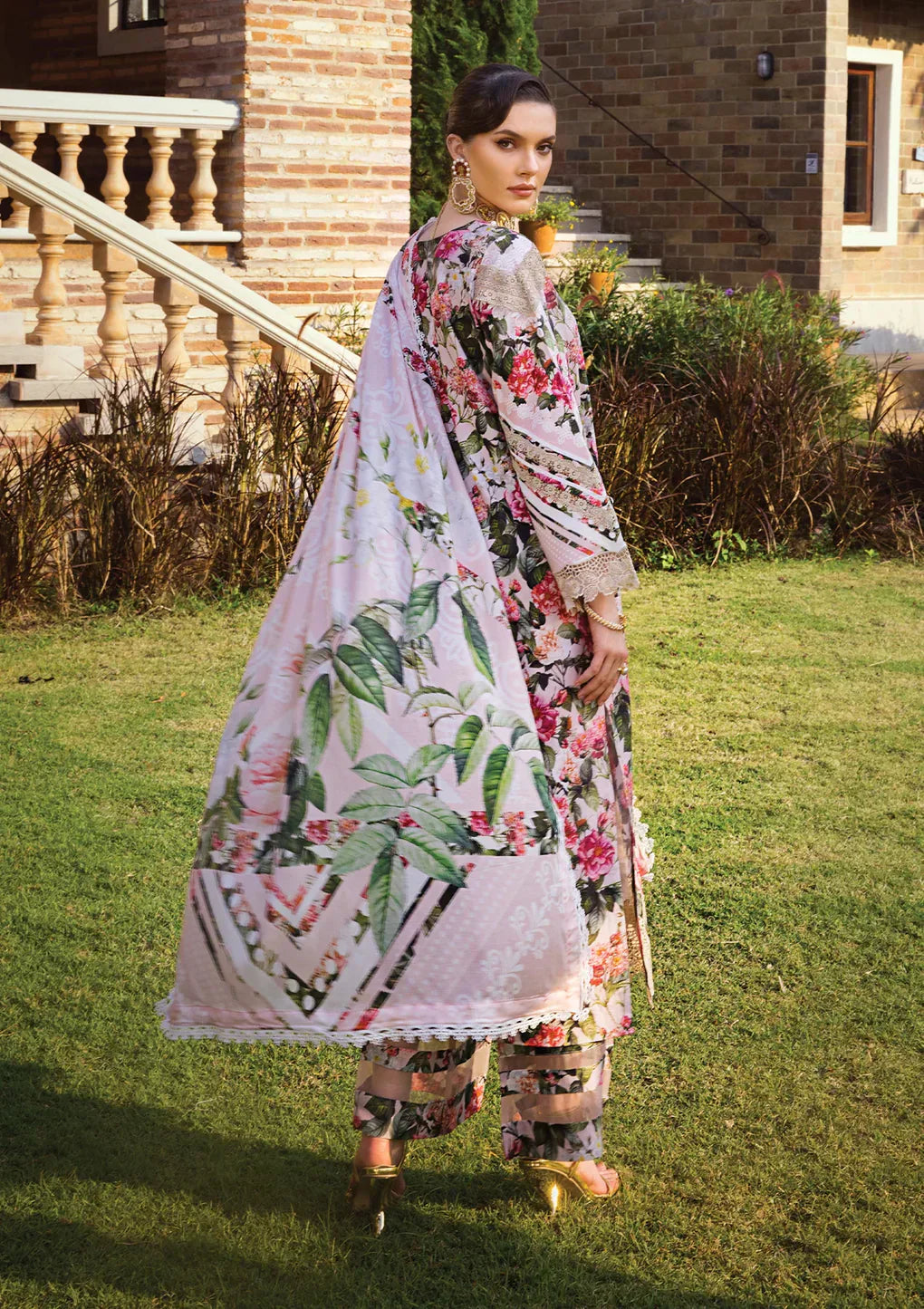 Elaf Premium | Print Chikankari 24 | ECT-01A SOIR - by - Libasekhas UK - Registered Vendor of : Elaf Premium - 100% Original Designer Dresss