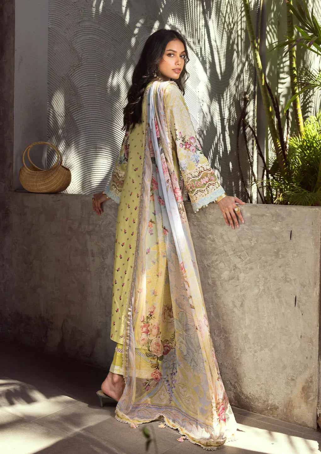 Elaf Premium | Signature Embroidered Lawn 24 | ESL-02A PIXIE DUST - by - Libasekhas UK - Registered Vendor of : Elaf Premium - 100% Original Designer Dresss