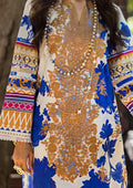 Elaf Premium | Signature Embroidered Lawn 24 | ESL-01A OPRAH - by - Libasekhas UK - Registered Vendor of : Elaf Premium - 100% Original Designer Dresss