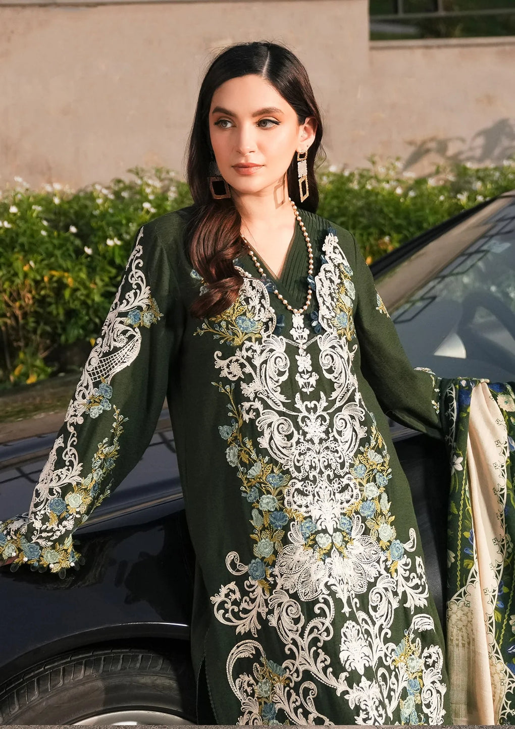 Elaf Premium | Winter Pashmina Shawl Collection | EPW-6A Endless Devotion - by - Libasekhas UK - Registered Vendor of : Elaf Premium - 100% Original Designer Dresss