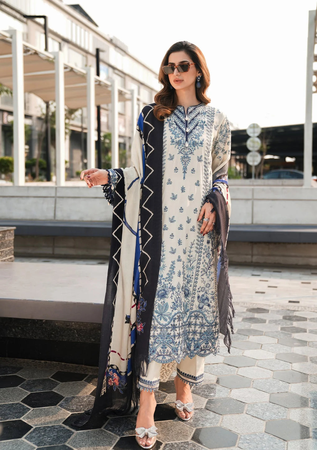 Elaf Premium | Winter Pashmina Shawl Collection | EPW-5B Cherished Memories - Libasekhas