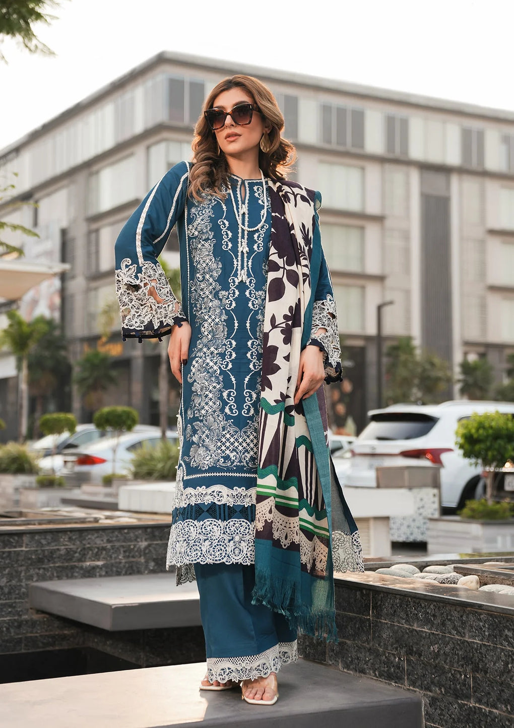 Elaf Premium | Winter Pashmina Shawl Collection | EPW-1B Heartfelt Whisper - by - Libasekhas UK - Registered Vendor of : Elaf Premium - 100% Original Designer Dresss