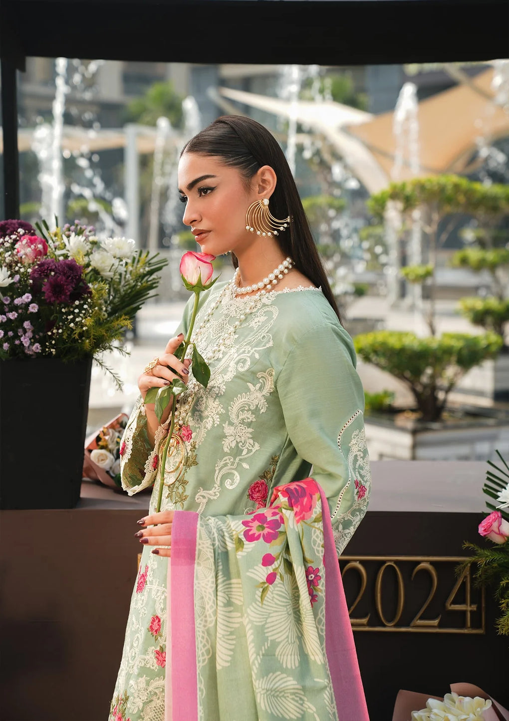Elaf Premium | Winter Pashmina Shawl Collection | EPW-7A Passionate Dance - by - Libasekhas UK - Registered Vendor of : Elaf Premium - 100% Original Designer Dresss