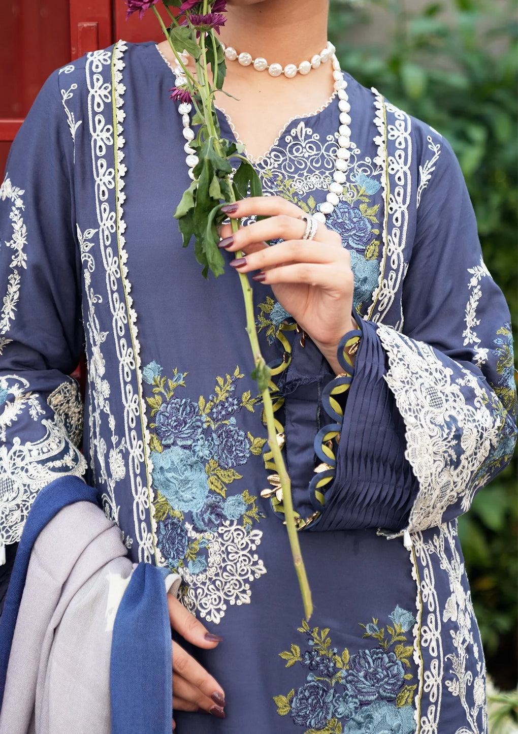 Elaf Premium | Winter Pashmina Shawl Collection | EPW-4A Secret Serenade - by - Libasekhas UK - Registered Vendor of : Elaf Premium - 100% Original Designer Dresss