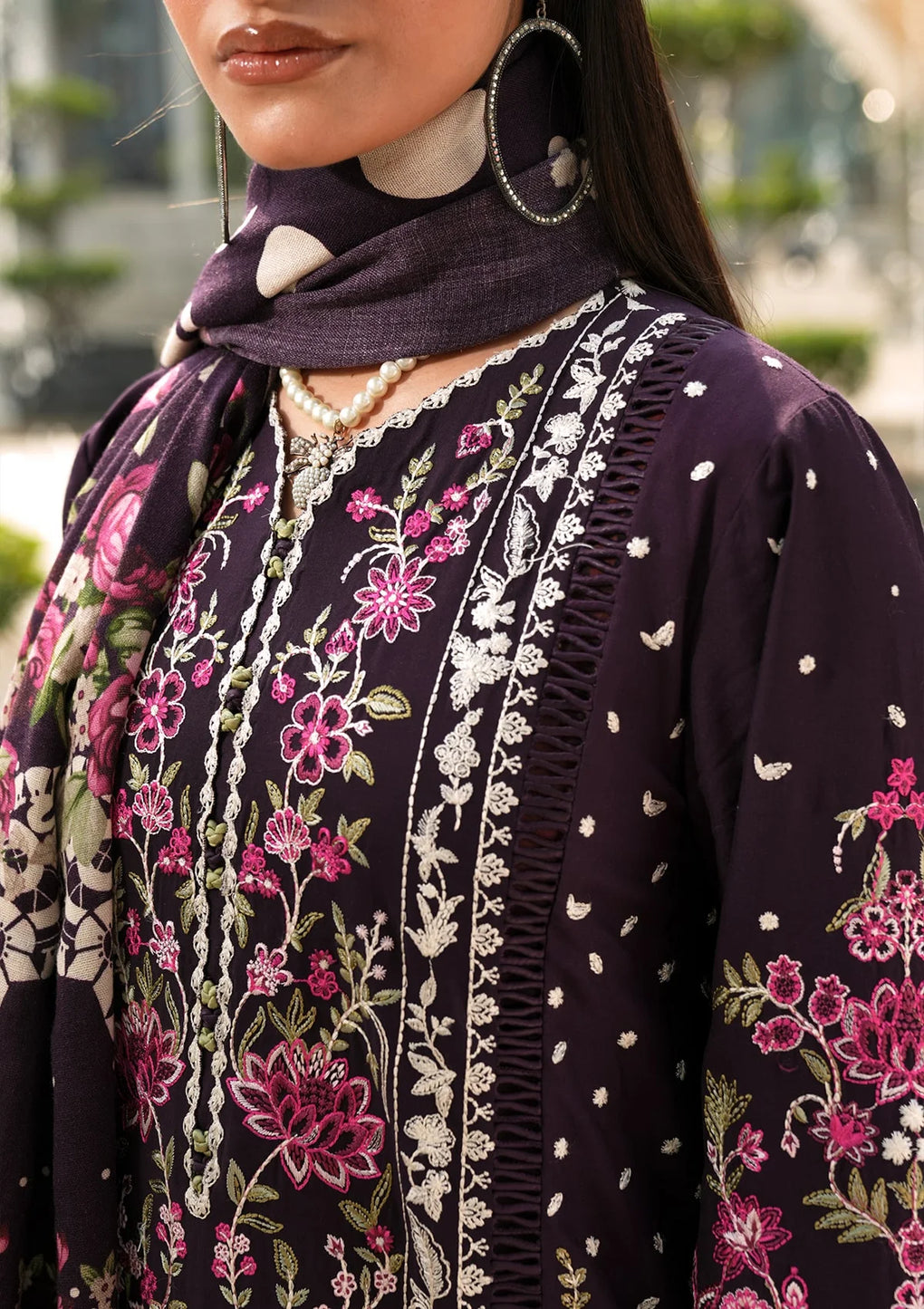 Elaf Premium | Winter Pashmina Shawl Collection | EPW-8B Boundless Dreams - by - Libasekhas UK - Registered Vendor of : Elaf Premium - 100% Original Designer Dresss