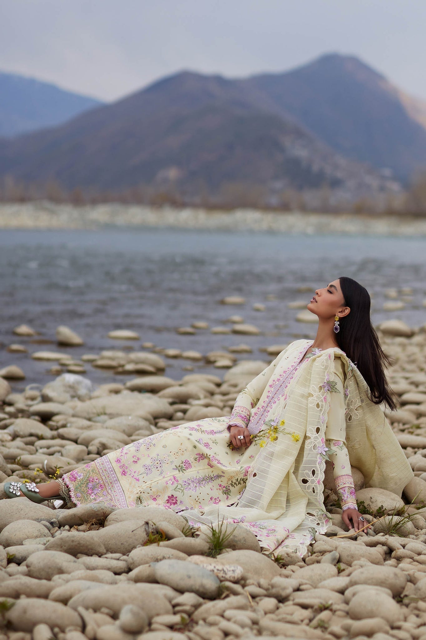 Elan | Lawn24 | NEDINE (EL24-02 B) - by - Libasekhas UK - Registered Vendor of : Elan - 100% Original Designer Dresss