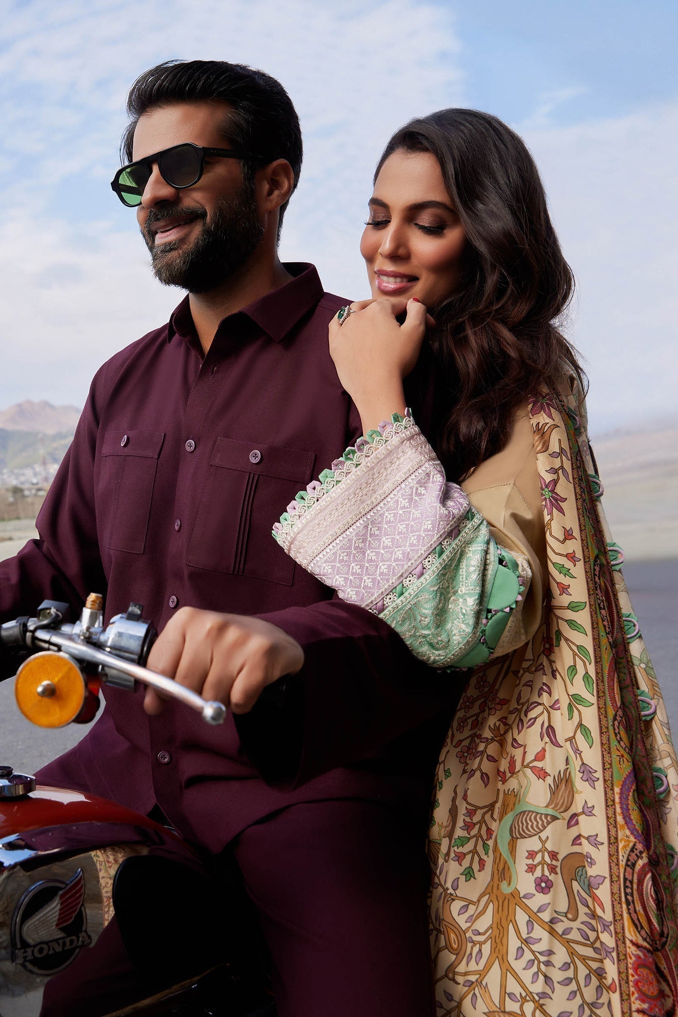 Elan | Lawn24 | SHERINE (EL24-07 B) - by - Libasekhas UK - Registered Vendor of : Elan - 100% Original Designer Dresss
