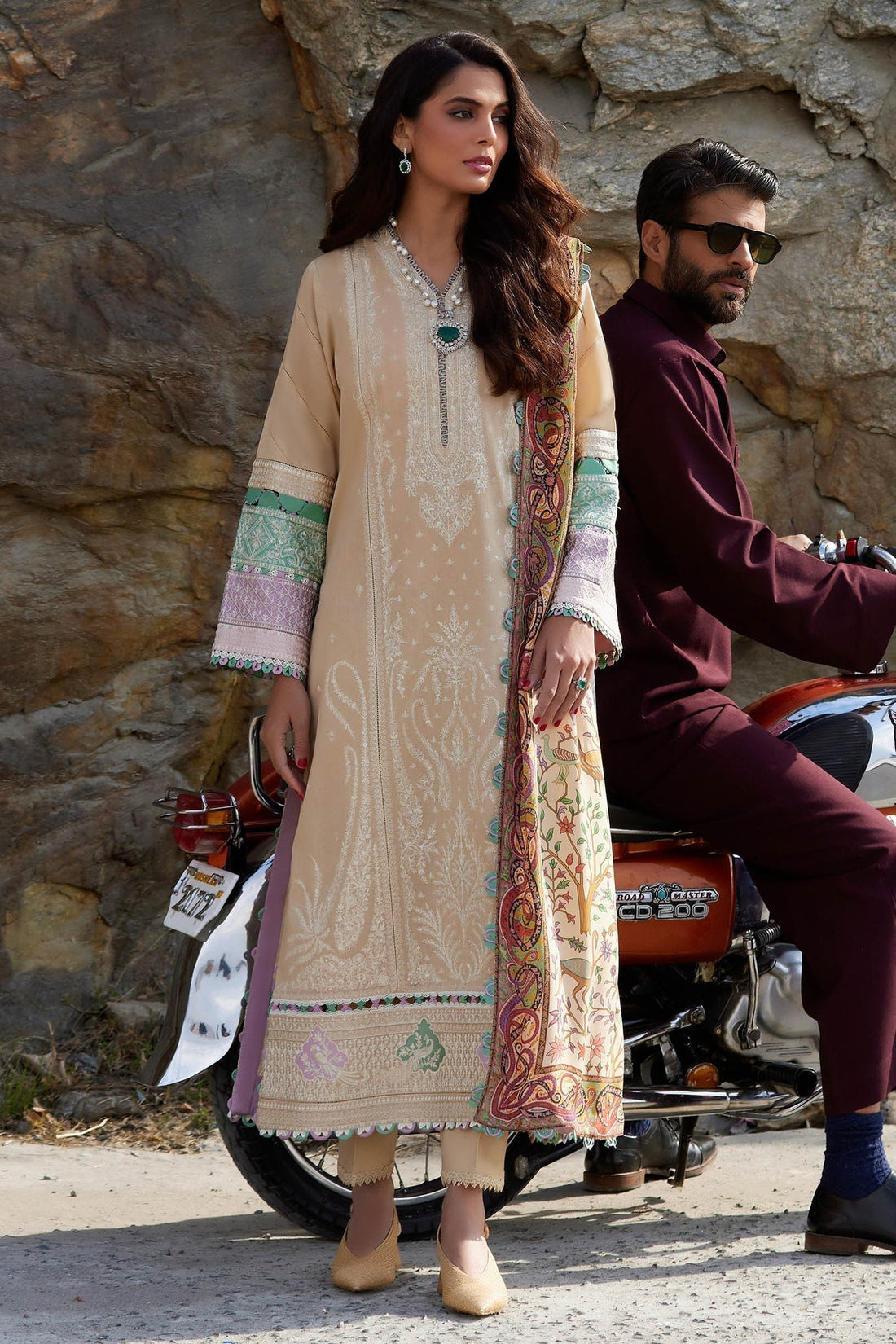 Elan | Lawn24 | SHERINE (EL24-07 B) - by - Libasekhas UK - Registered Vendor of : Elan - 100% Original Designer Dresss