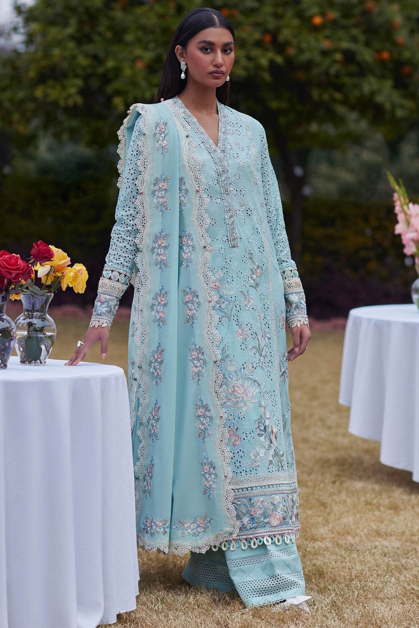 Elan | Lawn24 | AIREEN (EL24-09 B) - by - Libasekhas UK - Registered Vendor of : Elan - 100% Original Designer Dresss