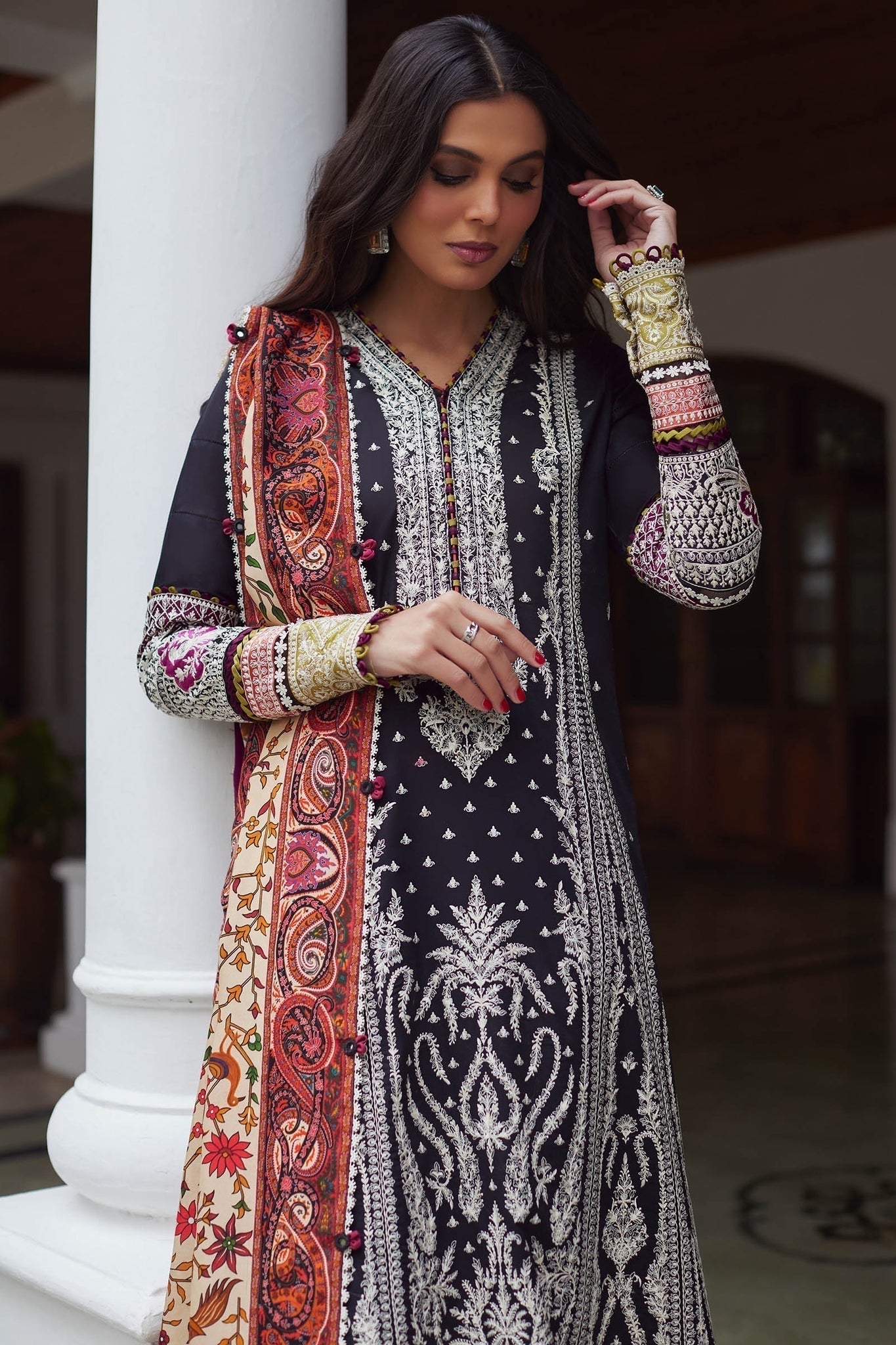 Elan | Lawn24 | SHERINE (EL24-07 A) - by - Libasekhas UK - Registered Vendor of : Elan - 100% Original Designer Dresss