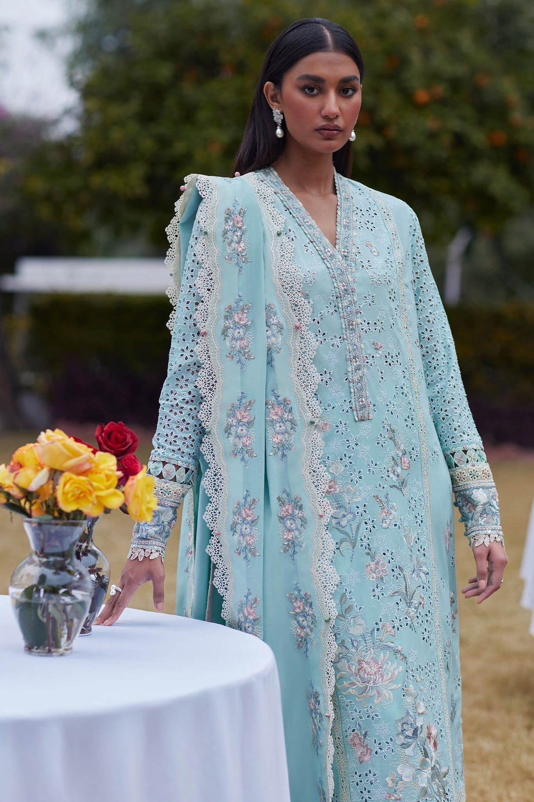 Elan | Lawn24 | AIREEN (EL24-09 B) - by - Libasekhas UK - Registered Vendor of : Elan - 100% Original Designer Dresss