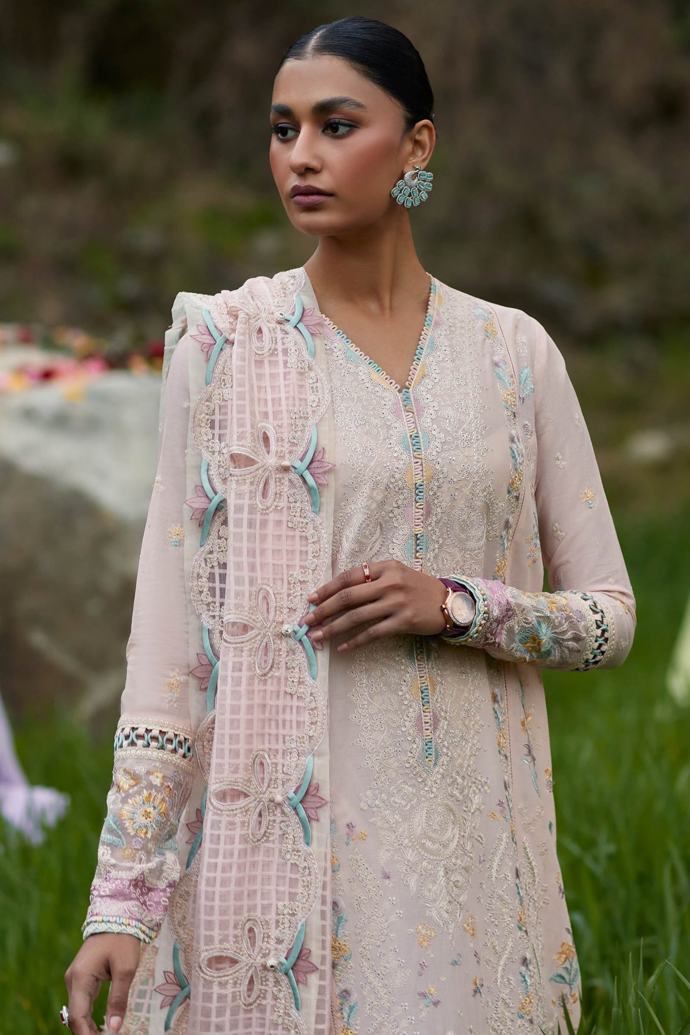 Elan | Lawn24 | NEZIHA (EL24-05 B) - by - Libasekhas UK - Registered Vendor of : Elan - 100% Original Designer Dresss