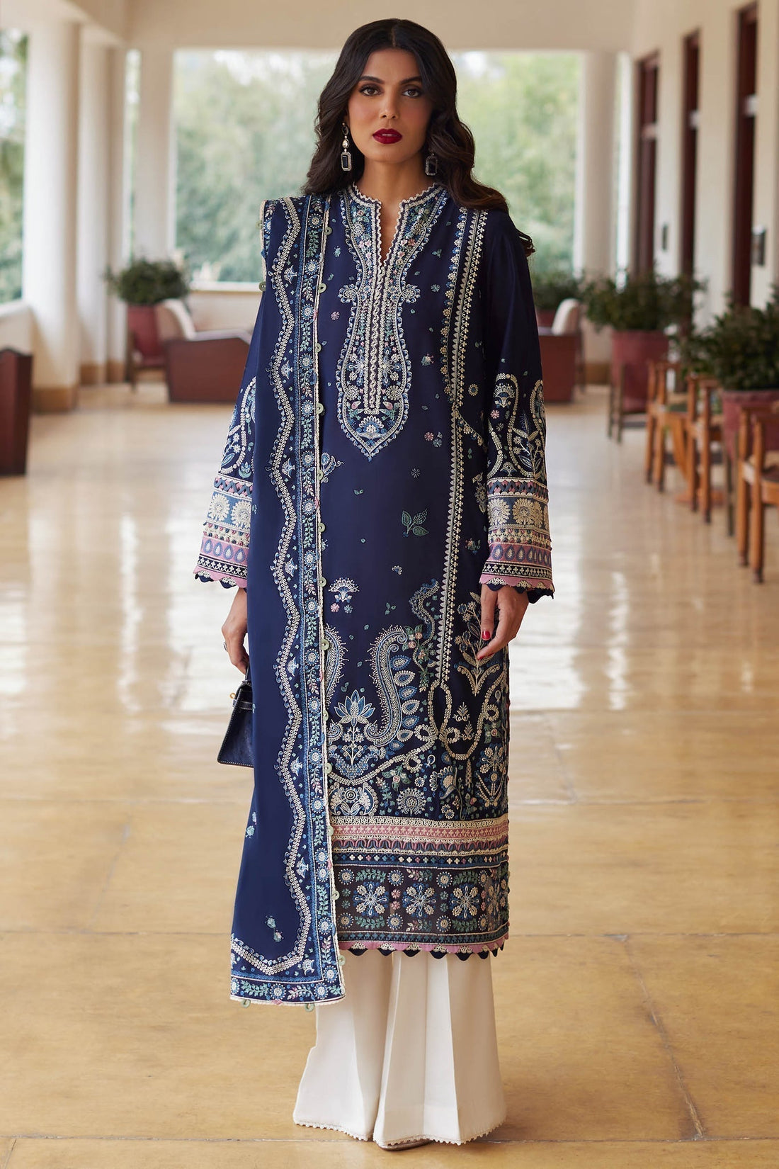 Elan | Lawn24 | MAHROSH (EL24-04 B) - by - Libasekhas UK - Registered Vendor of : Elan - 100% Original Designer Dresss