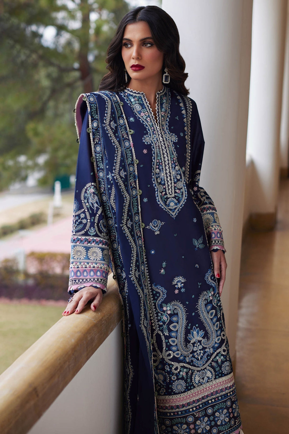 Elan | Lawn24 | MAHROSH (EL24-04 B) - by - Libasekhas UK - Registered Vendor of : Elan - 100% Original Designer Dresss