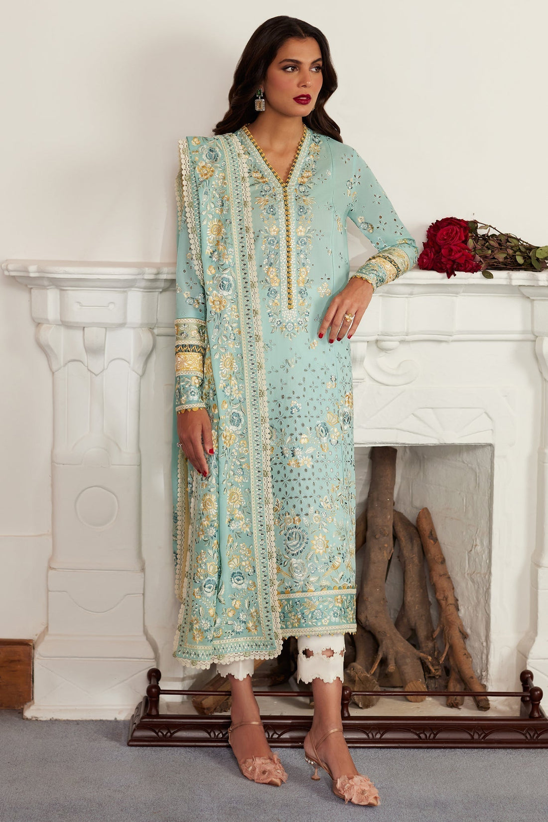 Elan | Lawn24 | IVANA (EL24-06 A) - by - Libasekhas UK - Registered Vendor of : Elan - 100% Original Designer Dresss