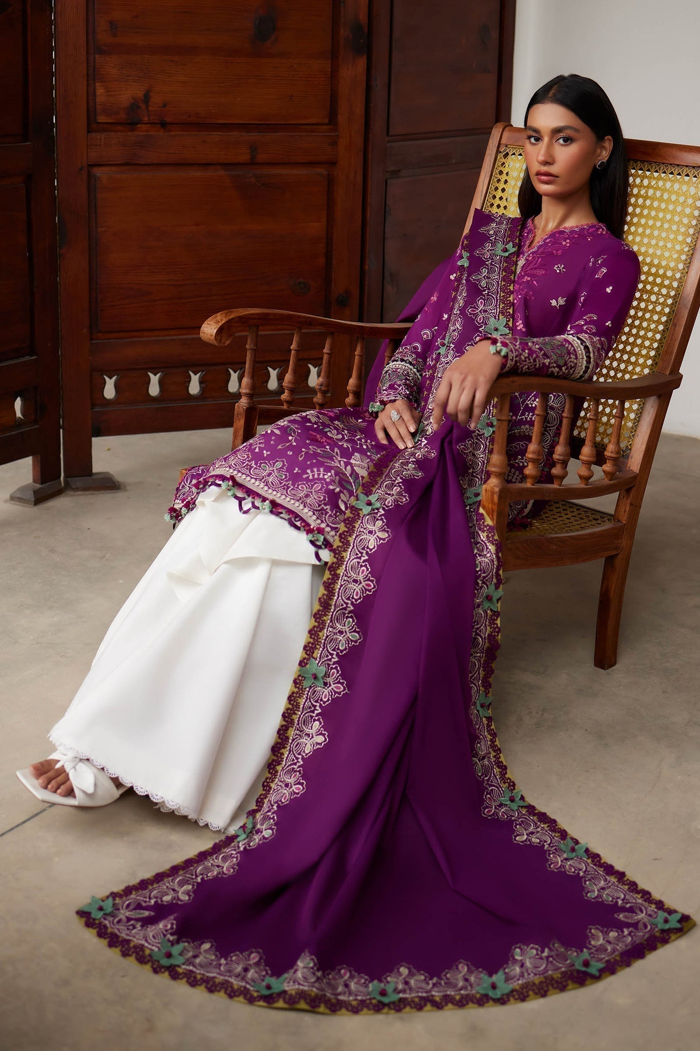 Elan | Lawn24 |QISTINA (EL24-03 A) - by - Libasekhas UK - Registered Vendor of : Elan - 100% Original Designer Dresss