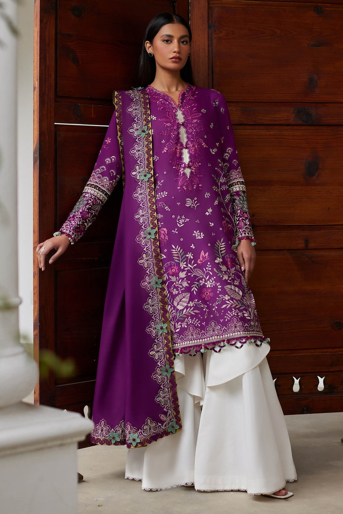 Elan | Lawn24 |QISTINA (EL24-03 A) - by - Libasekhas UK - Registered Vendor of : Elan - 100% Original Designer Dresss