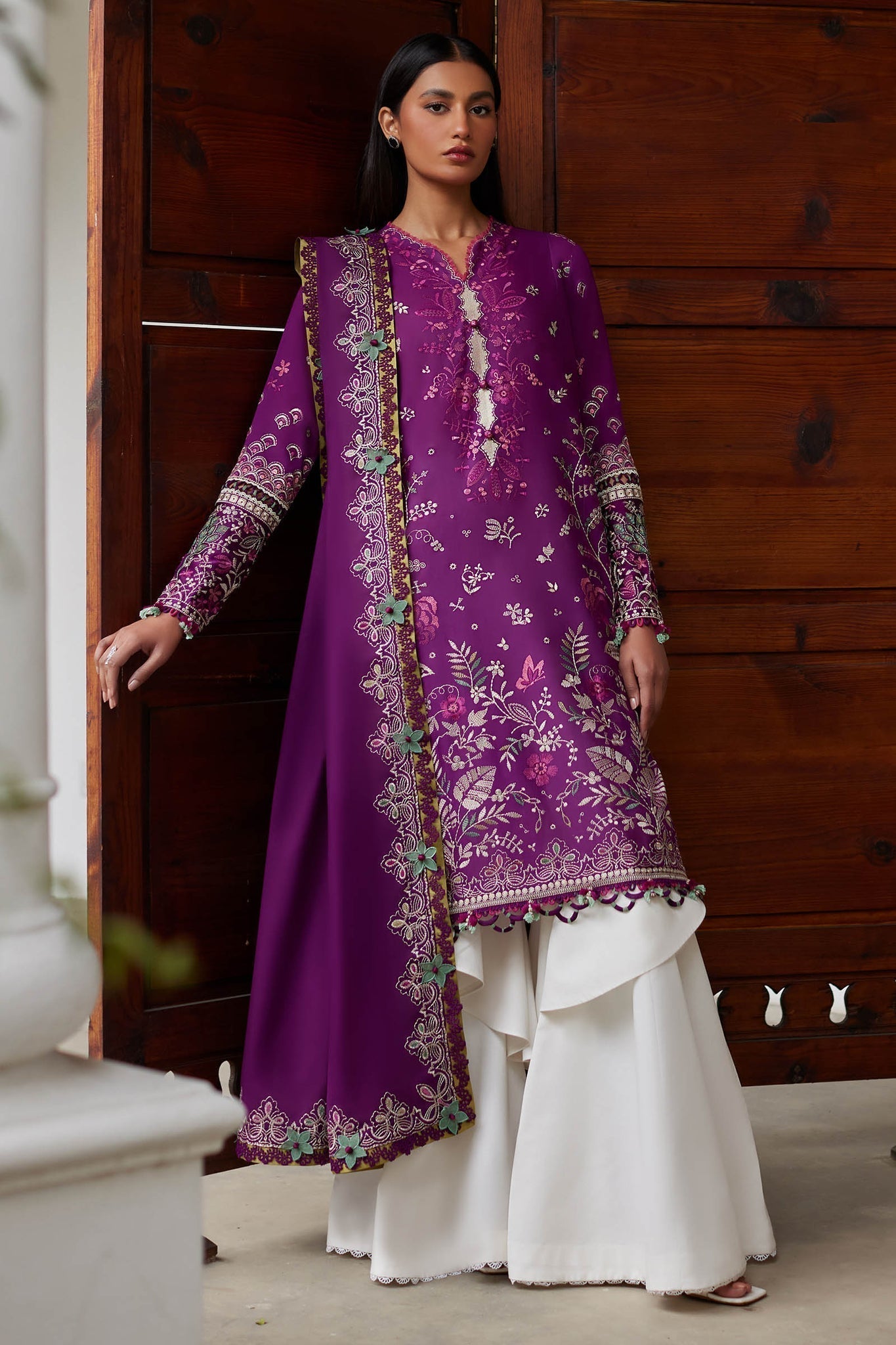Elan | Lawn24 |QISTINA (EL24-03 A) - by - Libasekhas UK - Registered Vendor of : Elan - 100% Original Designer Dresss