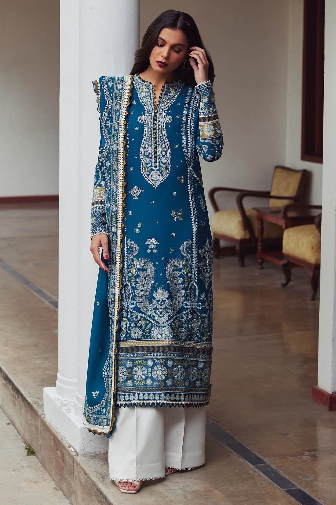 Elan | Lawn24 | MAHROSH (EL24-04 A) - by - Libasekhas UK - Registered Vendor of : Elan - 100% Original Designer Dresss
