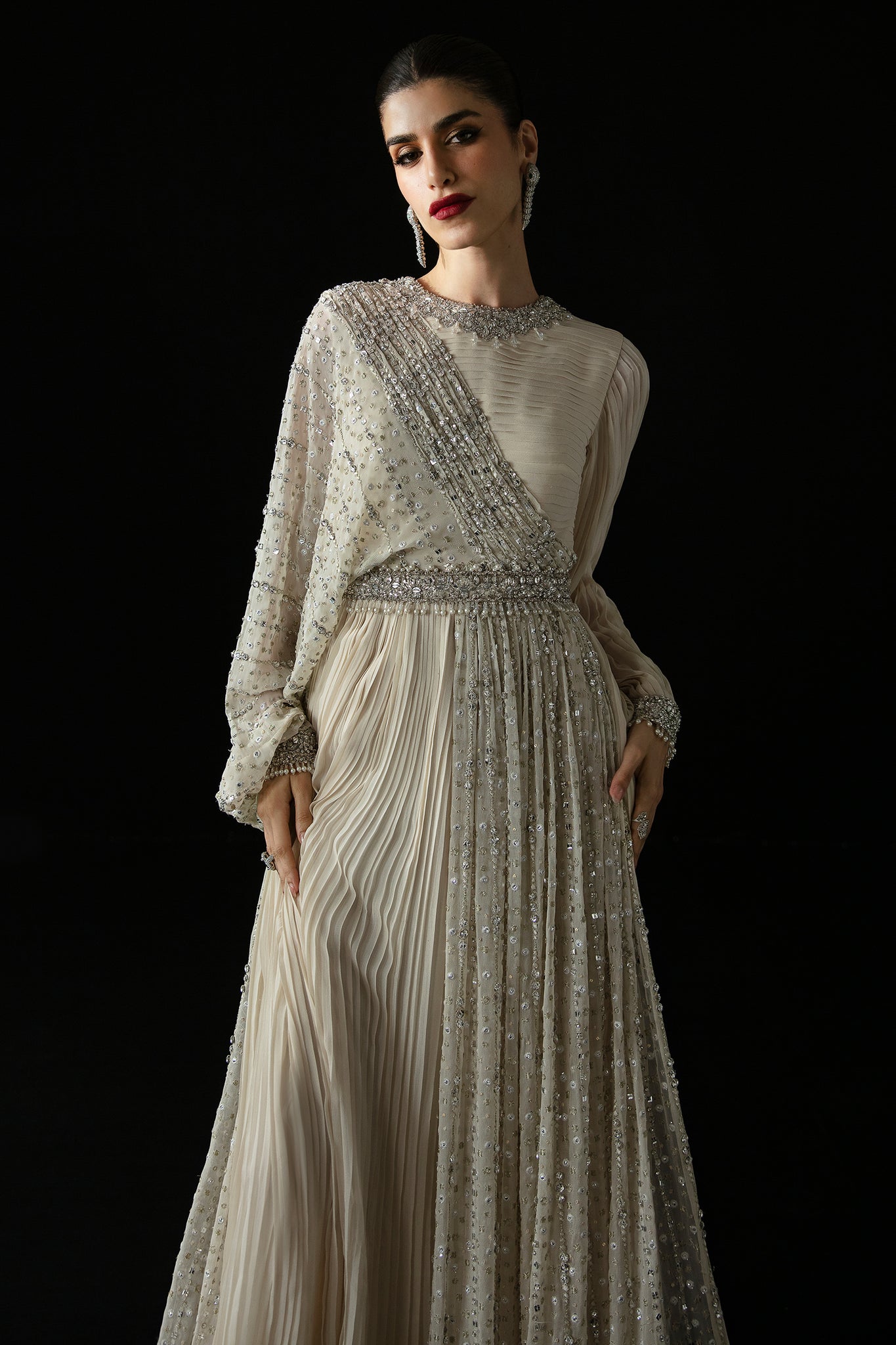 Elan | Pret Crepusule |  CRISTAL DE LUNE (EP-21304) - by - Libasekhas UK - Registered Vendor of : Elan - 100% Original Designer Dresss