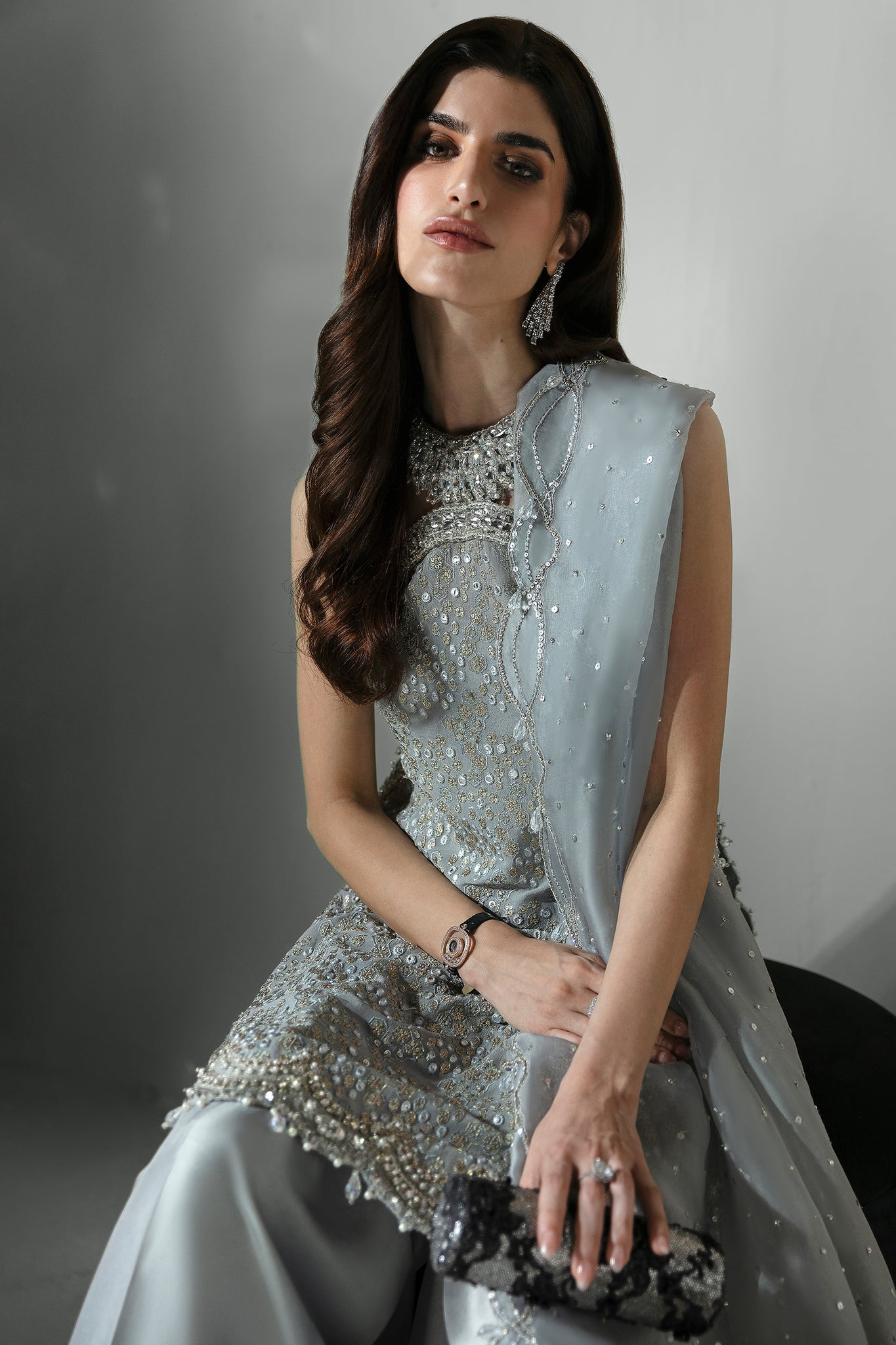 Elan | Pret Crepusule | ÃCLAT DE GLACE (EP-21307) - by - Libasekhas UK - Registered Vendor of : Elan - 100% Original Designer Dresss