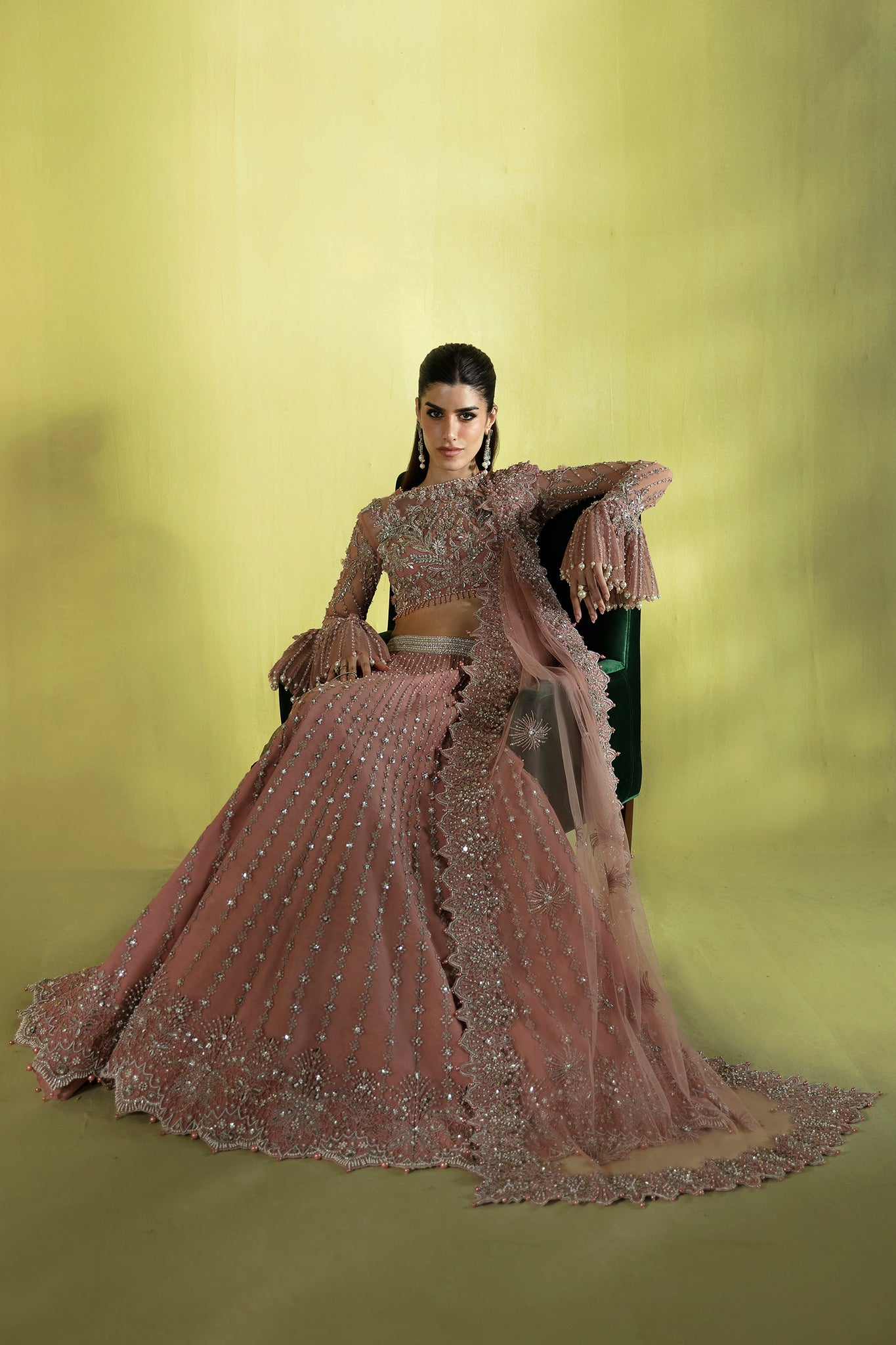 Elan | Pret Crepusule |  ÃTINCELLE DE ROSE (EP-21310) - by - Libasekhas UK - Registered Vendor of : Elan - 100% Original Designer Dresss