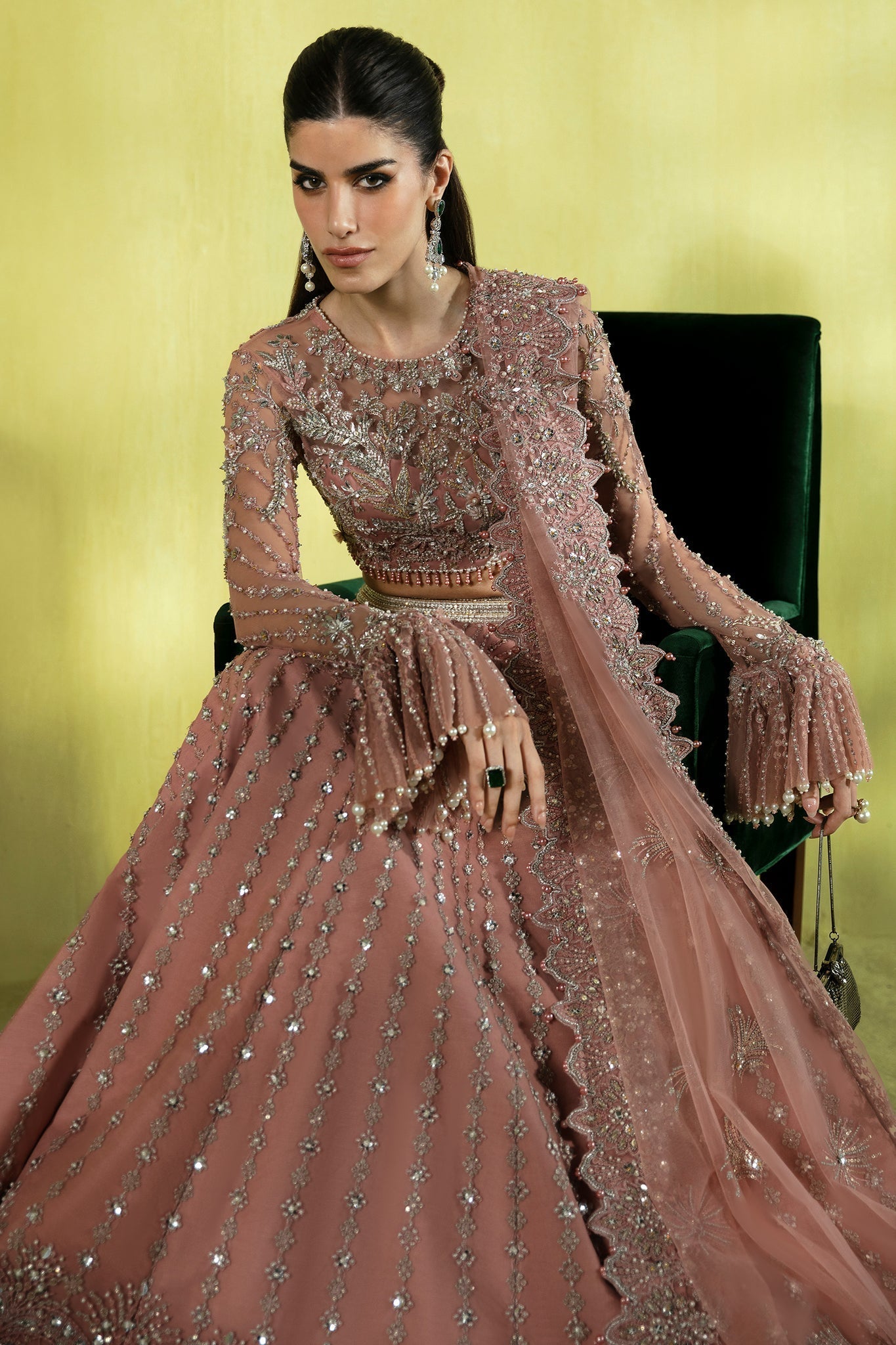 Elan | Pret Crepusule |  ÃTINCELLE DE ROSE (EP-21310) - by - Libasekhas UK - Registered Vendor of : Elan - 100% Original Designer Dresss