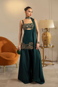 Erum Khan | Elan Formals | Emerald Noir - by Libasekhas UK - Registered Vendor of : Erum Khan - 100% Original Designer Dress