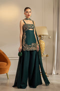 Erum Khan | Elan Formals | Emerald Noir - by Libasekhas UK - Registered Vendor of : Erum Khan - 100% Original Designer Dress