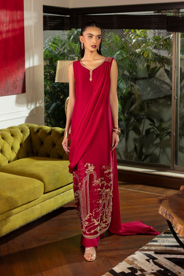 Erum Khan | Elan Formals |Crimson Reverie - by Libasekhas UK - Registered Vendor of : Erum Khan - 100% Original Designer Dress